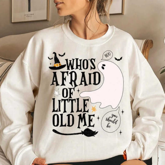 Creative Cute Letters Printed Loose Round Neck Sweater