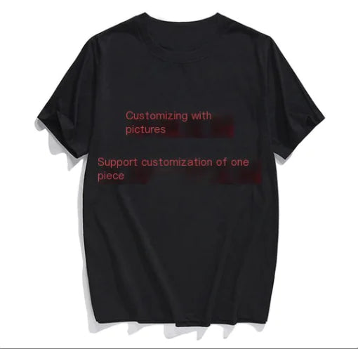 Custom 3D Printed Cotton Short Sleeve T-Shirts
